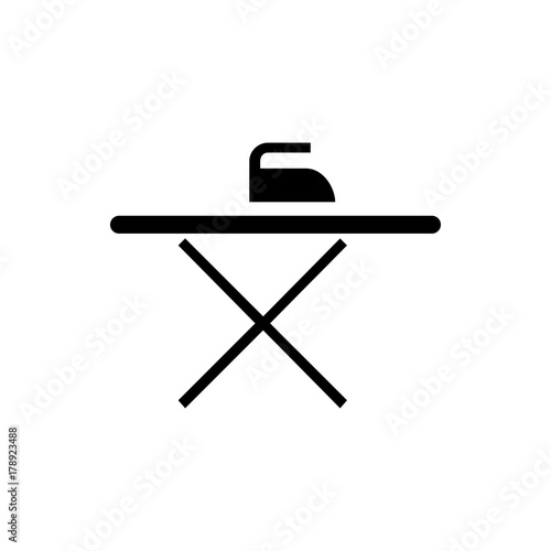 ironing table icon illustration