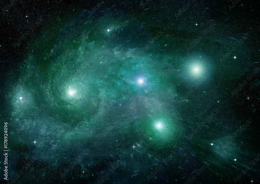 Fototapeta premium galaxy in a free space