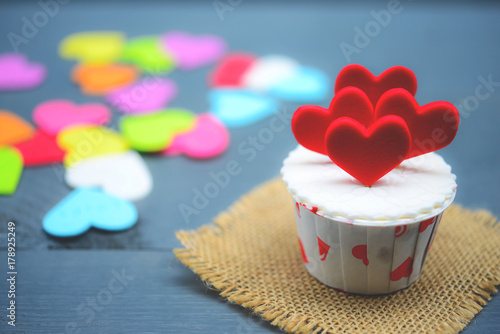 Delicious cupcake for Valentine Day