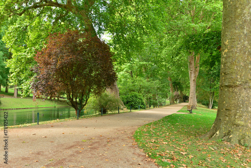 Poissy; France - september4 2017 : the Messonier public park photo