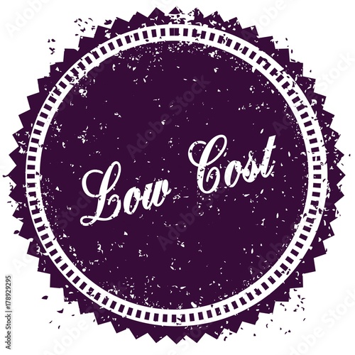 Purple LOW COST distressed stamp