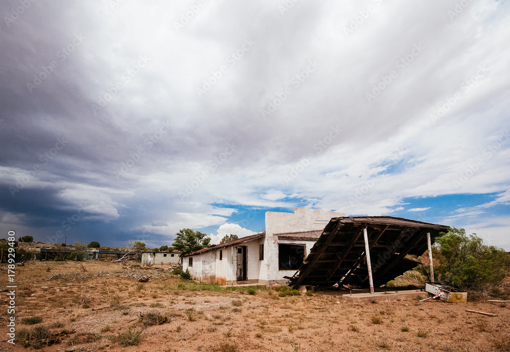 An abandoned motel along Route 66. An abandoned motel along Route 66.