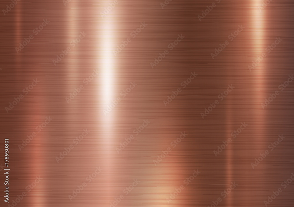 Copper metal texture background vector illustration - obrazy, fototapety, plakaty 