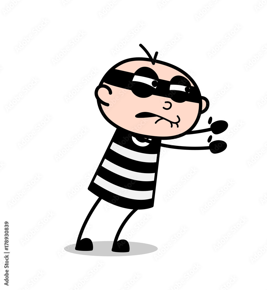 Cartoon Robber Forcefully Expression Stock Vector | Adobe Stock Cartoon Robber Forcefully Expression Stock Vector | Adobe Stock