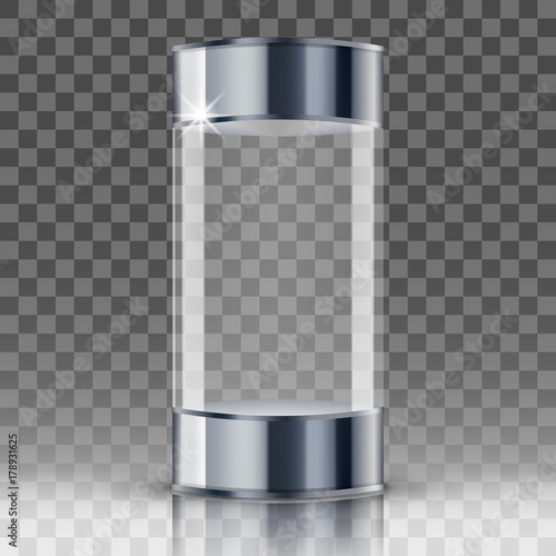 Empty Glass Capsule Showcase