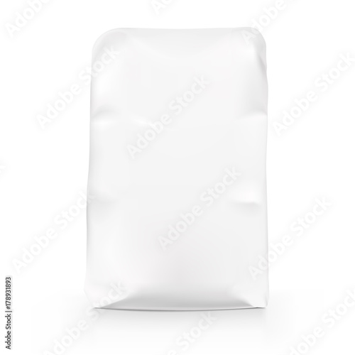White Blank Pouch. Pack For Grains