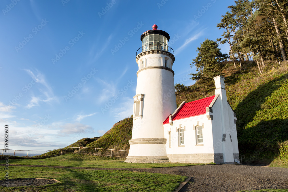 Heceta Head Lighthouse, Pacific coast, built in 1892, Oregon USA