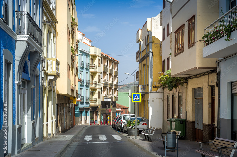 La Orotava old town streets, Tenerife island