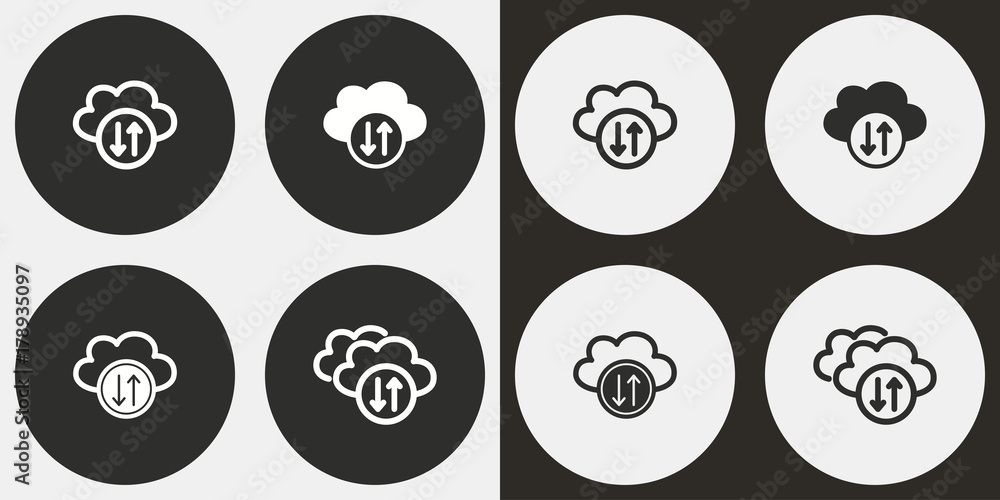 Cloud download - vector icon. Cloud download - vector icon.