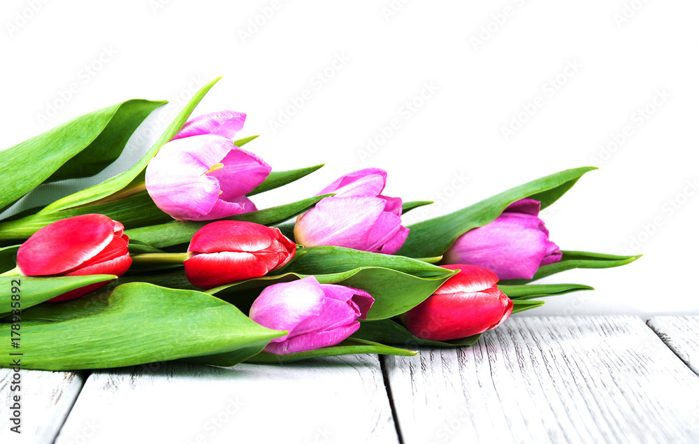 Fototapeta premium bouquet of tulips