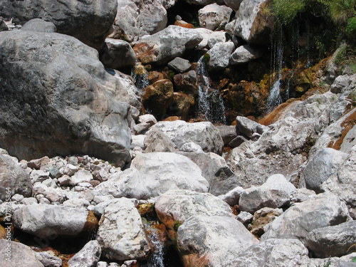 Agnanta Waterfall at Tzoumerka mountain Epirus Greece photo