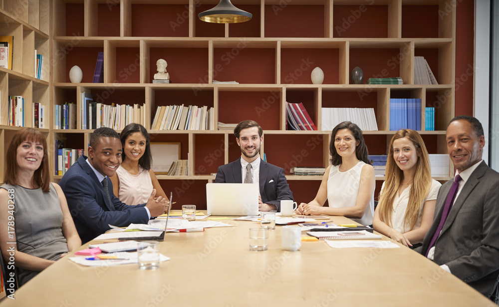 Medium group of people at a business boardroom meeting Medium group of people at a business boardroom meeting