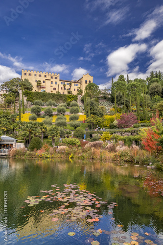 Bild auf Leinwand Merano’s Gardens of Trauttmansdorff Castle