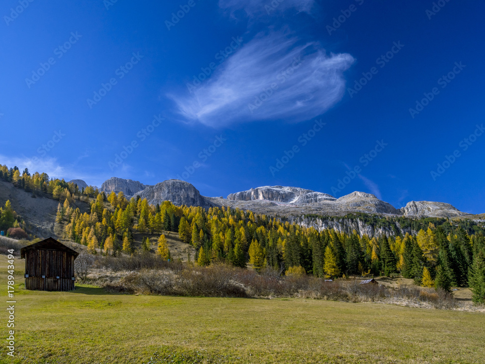 Autumn in the Dolomites, South Tyrol, Italy