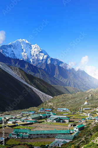 Dingboche Village From Above, Everest Base Camp Trek From Dingboche to Lobuche , Nepal