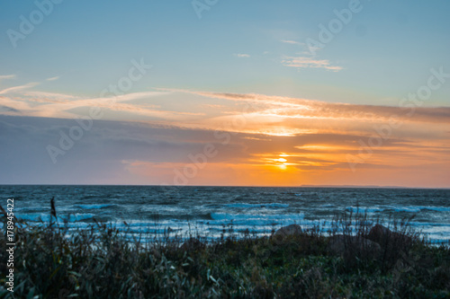 Sunset at the sea