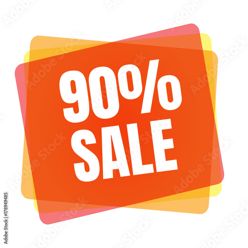Special offer sale tag. Discount symbol retail. Colorful sticker sign price isolated from white background. Label in modern graphic style vector illustration for black friday or bargain sale.
