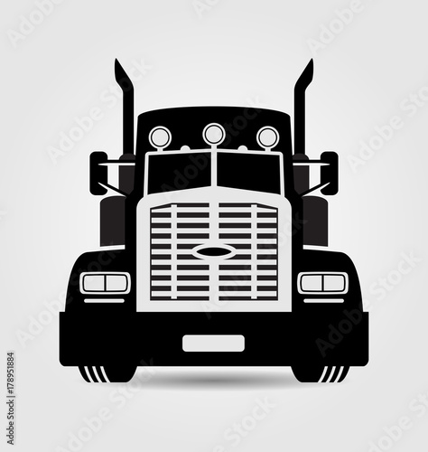 Generic semi-trailer truck photo