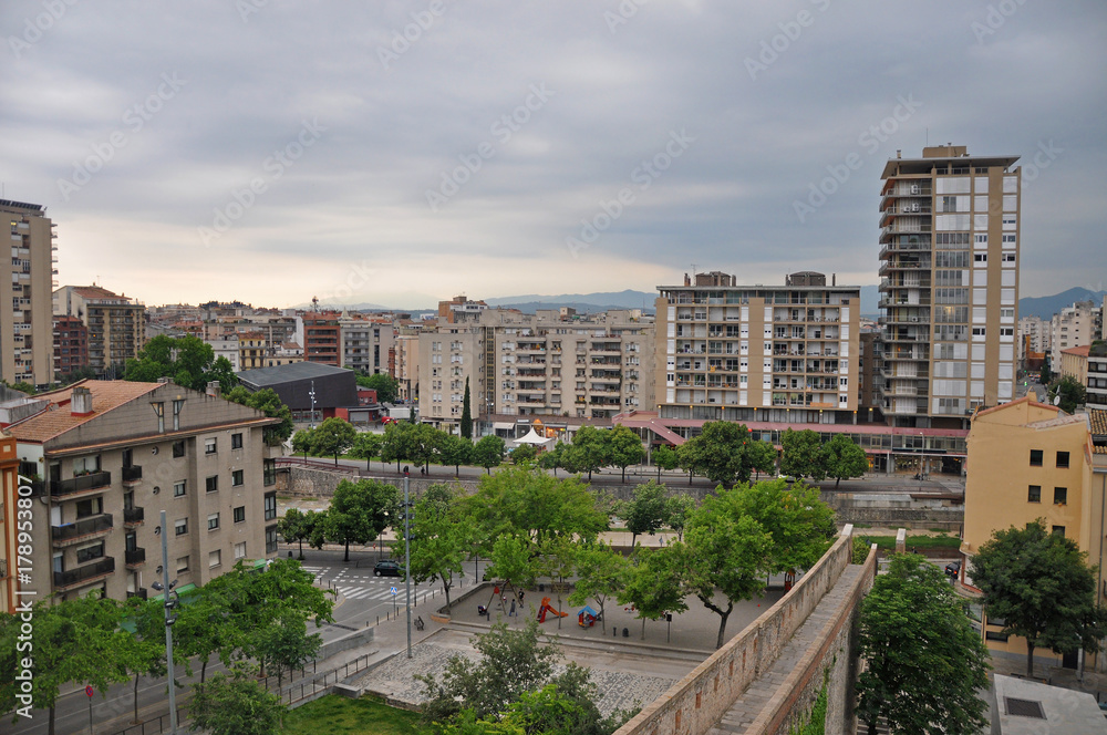 Panorama of the Spanish city of Girona Panorama of the Spanish city of Girona