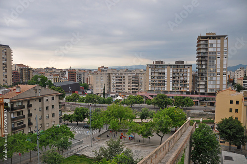 Panorama of the Spanish city of Girona