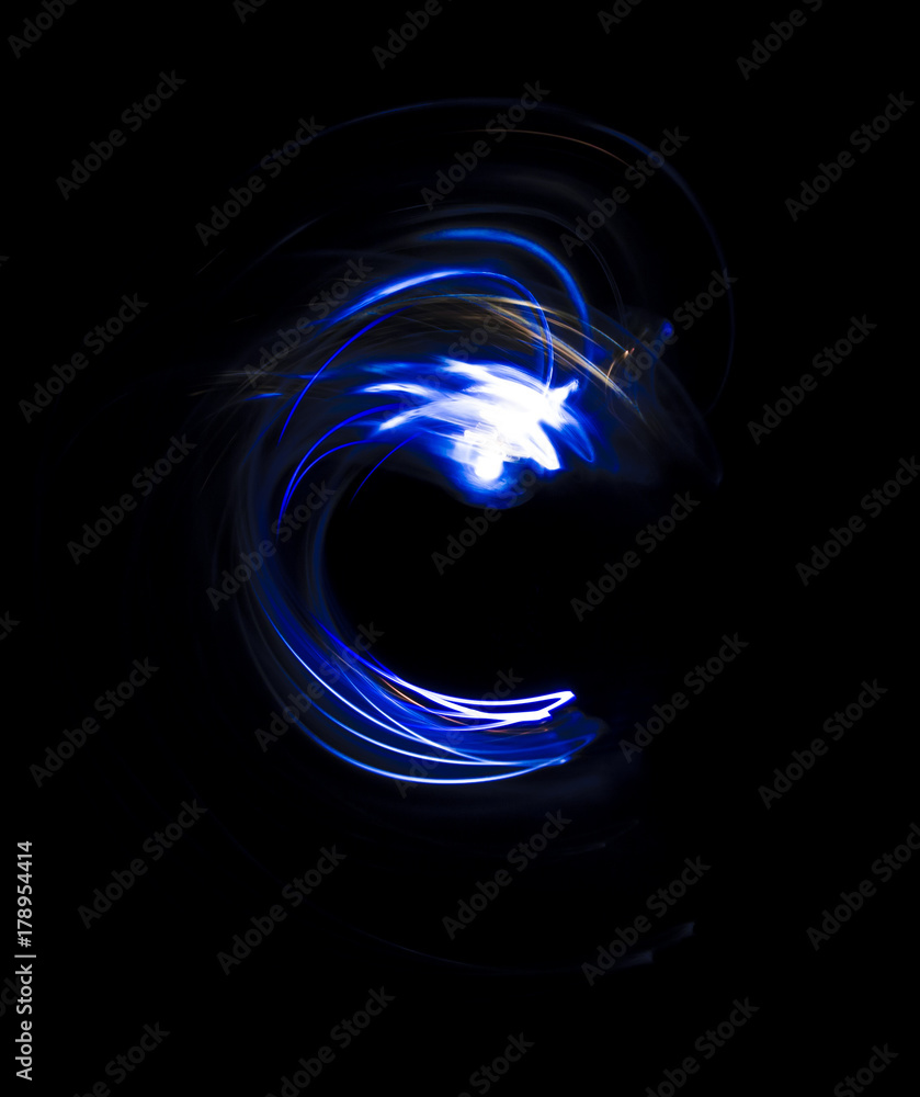 Overlay light, an abstract pattern on a dark background Overlay light, an abstract pattern on a dark background