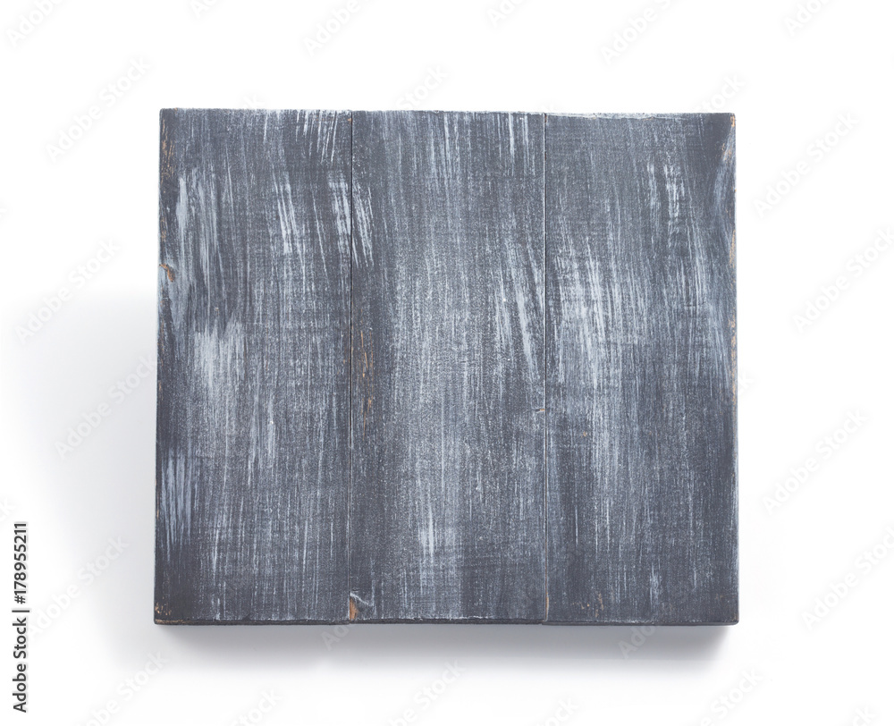 wooden plank panel isolated on white