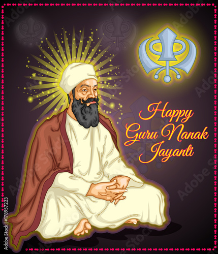 happy guru nanak jayanti illustration posters banners