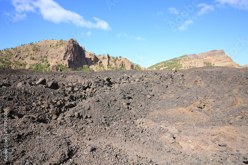 Volcanic landscape on Tenerife Island, Canary Islands, Spain