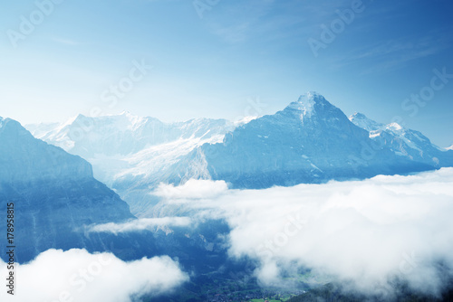 Grindelwald valley from the top of First mountain, Switzerland © Iakov Kalinin