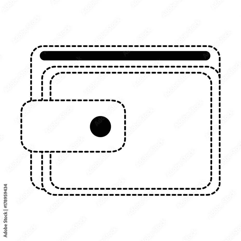 Fototapeta premium wallet money isolated icon