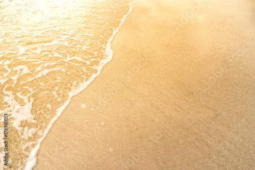 wave and bubble on the beach