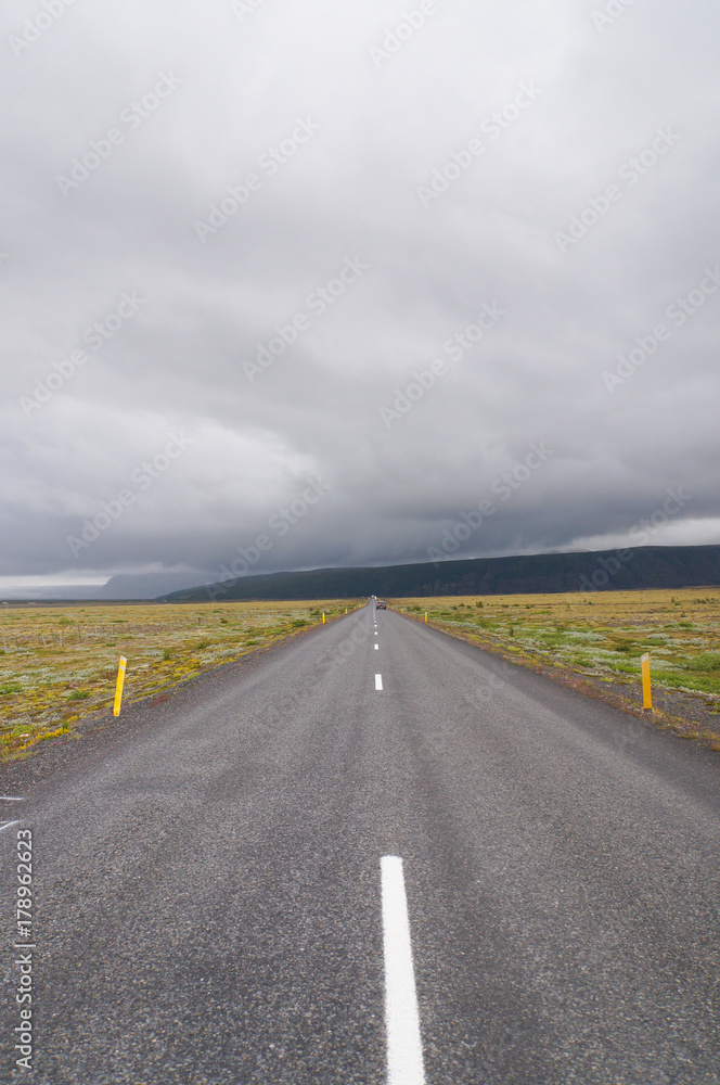 Fototapeta premium Cloudy sky in summer,Iceland.