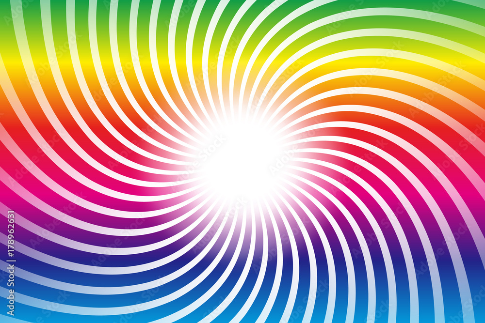 Background Wallpaper Vector Illustration Design Free Free Size Charge Free Colorful Color Rainbow Show Business Entertainment Party Image 背景素材壁紙 光 光線 輝き うずまき ぐるぐる 渦 渦巻き 渦状 スパイラル らせん 螺旋状 旋風 Stock Vector
