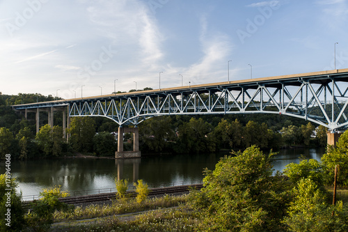 Scenic View of Brownsville High Level Bridge - US 40 - Monongahela River - Brownsville, Pennsylvania