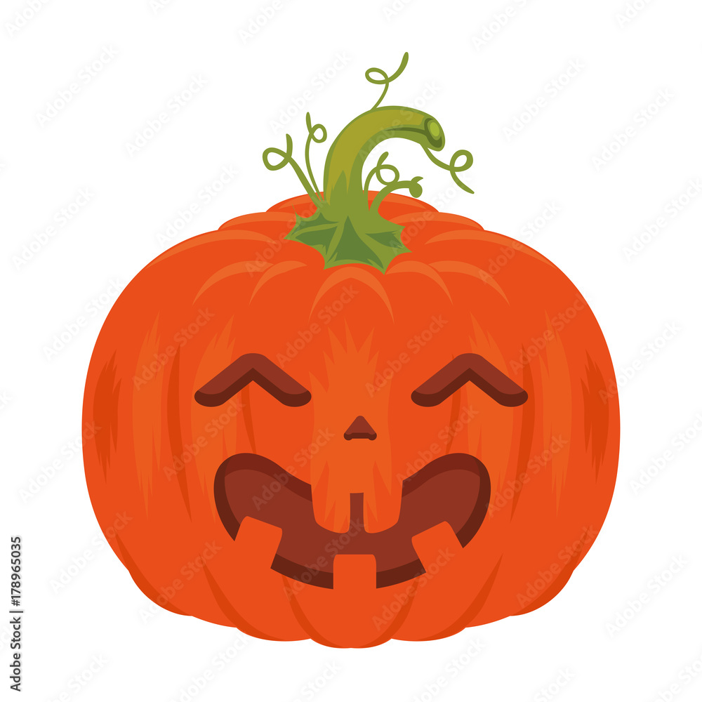 Fototapeta premium pumpkin hallooween decorative icon