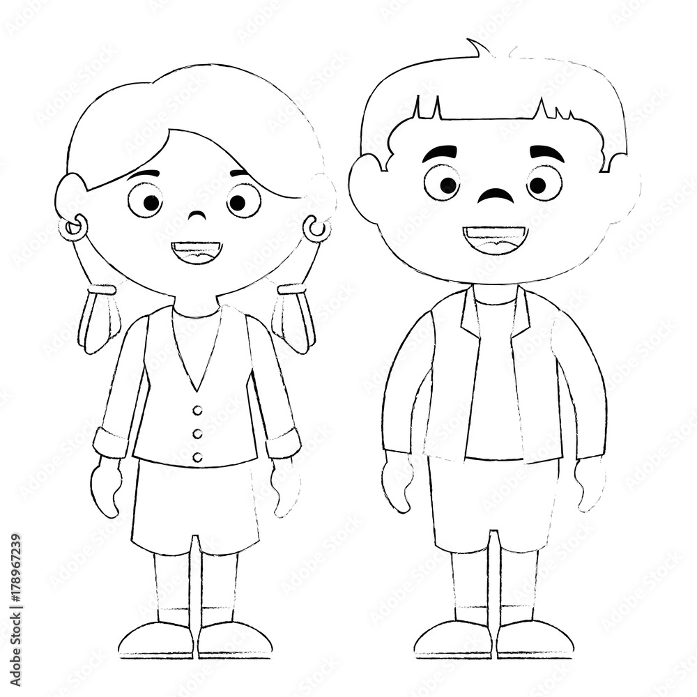 couple of children characters