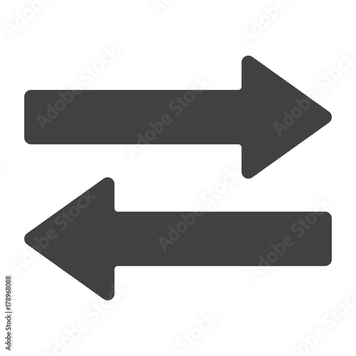 Direction arrows glyph icon, web and mobile, right and left sign vector graphics, a solid pattern on a white background, eps 10.
