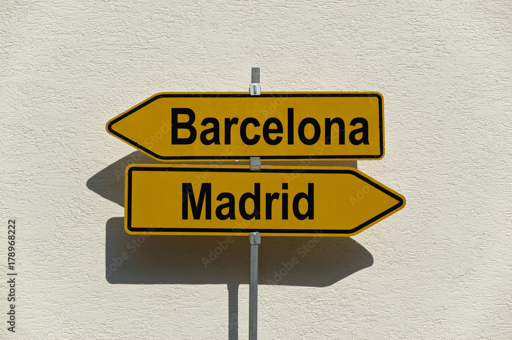 wegweiser madrid, barcelona wegweiser madrid, barcelona