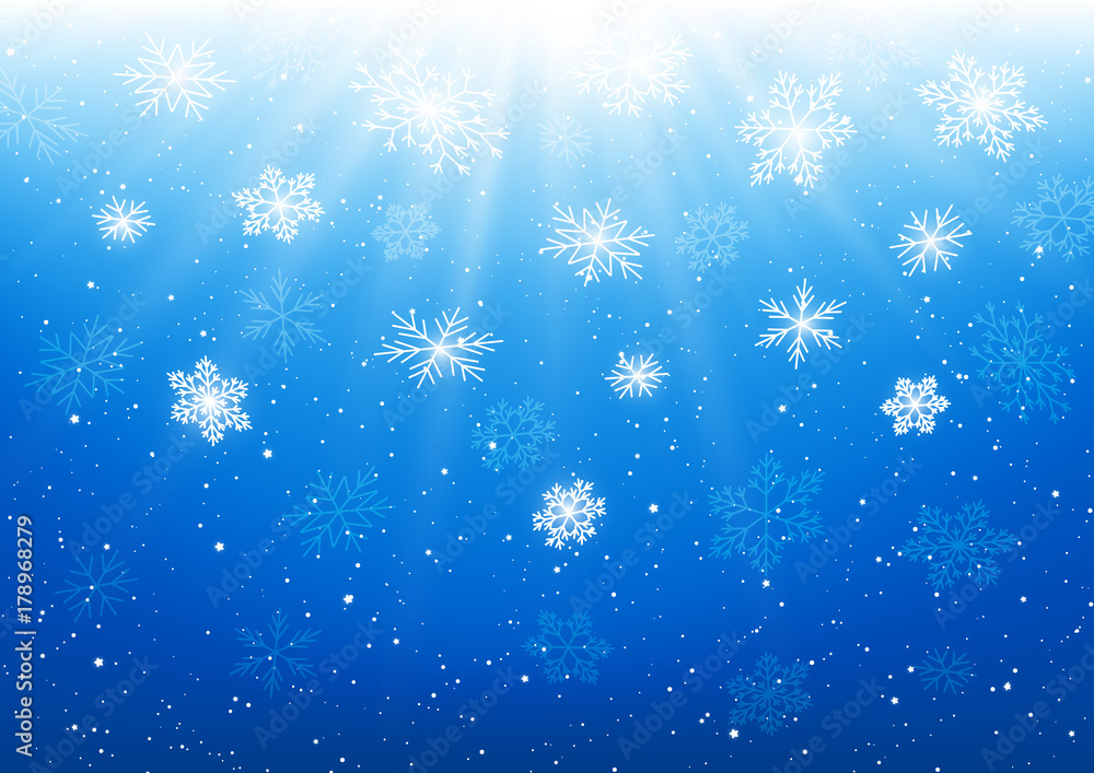 Christmas background with shiny snowflakes Christmas background with shiny snowflakes