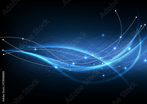 vector background abstract technology communication data Science