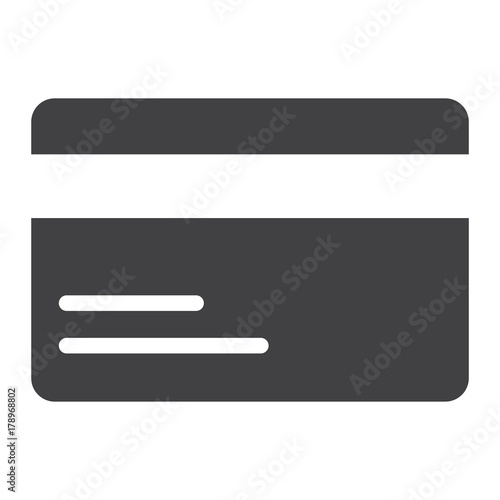 Credit Card glyph icon, web and mobile, pay sign vector graphics, a solid pattern on a white background, eps 10.