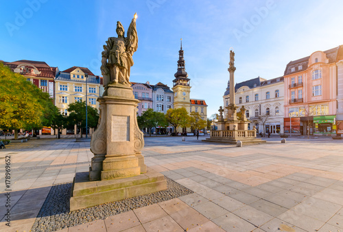 Central square of Ostrava Czech Republic