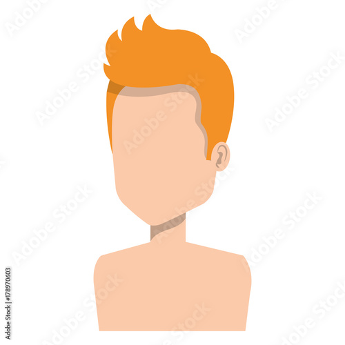 young man shirtless avatar character