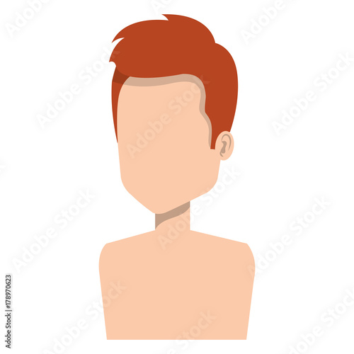 young man shirtless avatar character