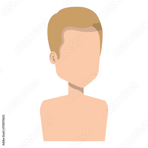 young man shirtless avatar character