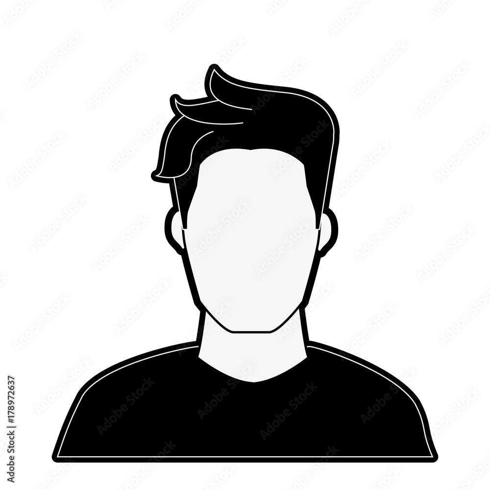 man head young icon image vector illustration design