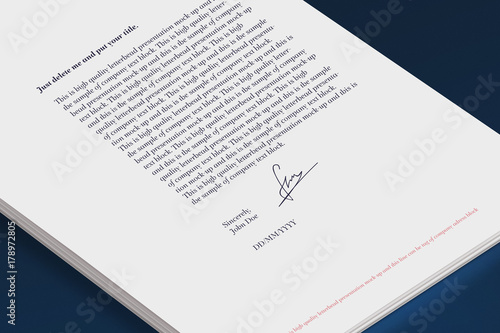 Brand Letterhead A4 Design Template Isolated 