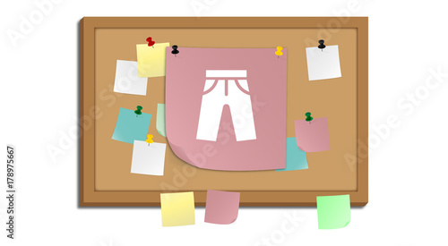 Pinnwand - kurze Hose