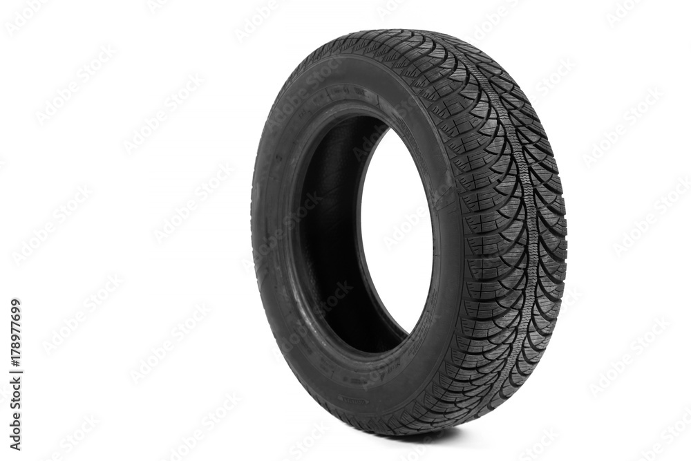 Picture of a black tyre