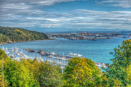 Port And Mountain Landscape HDR 4